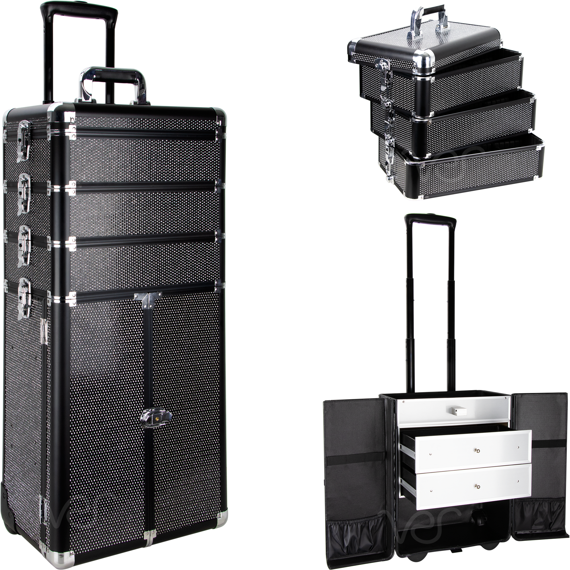 Colonne Rolling Makeup Case by Sunrise-I3366 - eBest Makeup Cases