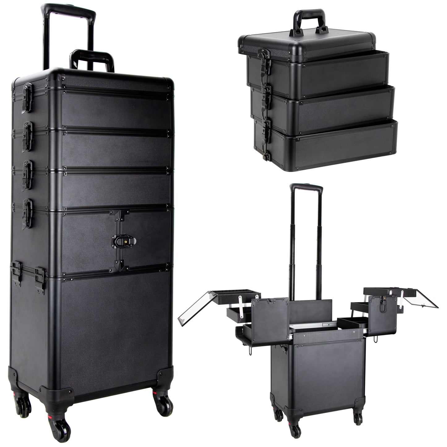 Della Chiesa Rolling Makeup Case by Ver Beauty - eBest Makeup Cases