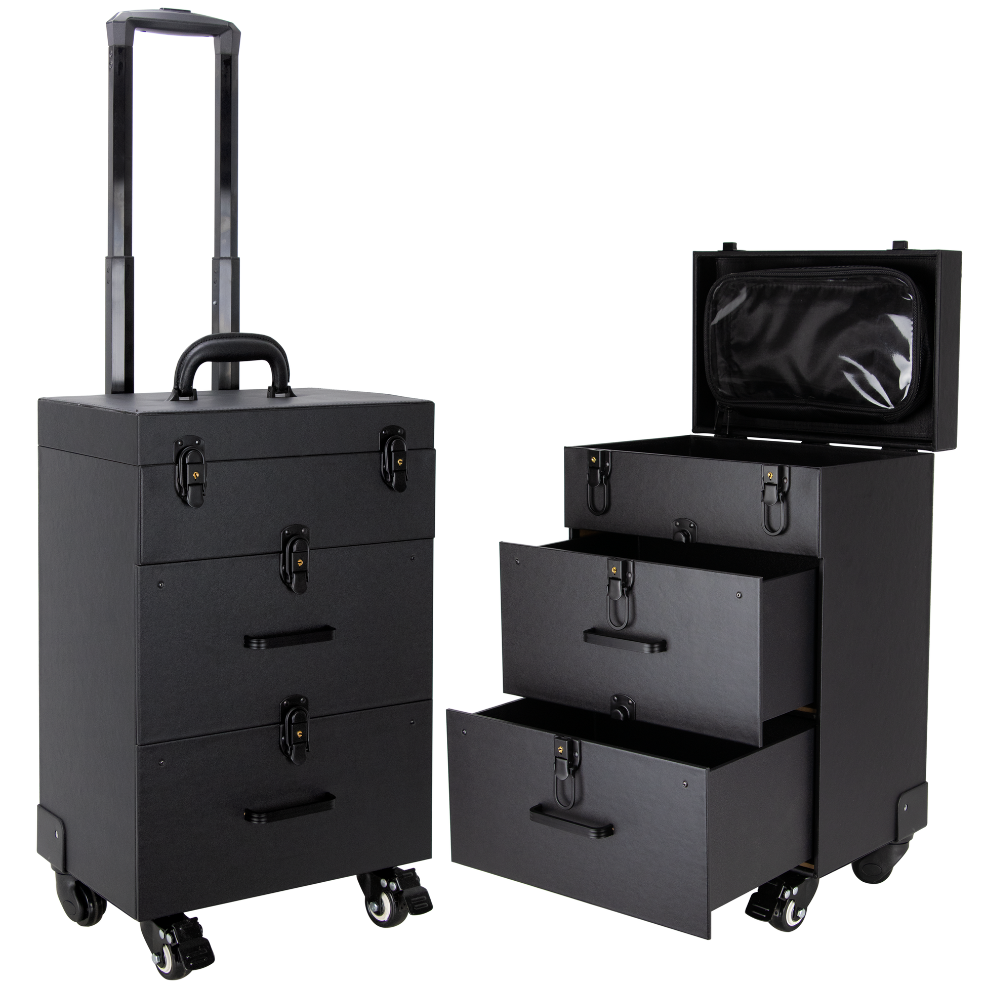 Moro Faux-Leather Rolling Makeup Case By Ver Beauty-VT015 - eBest Makeup Cases
